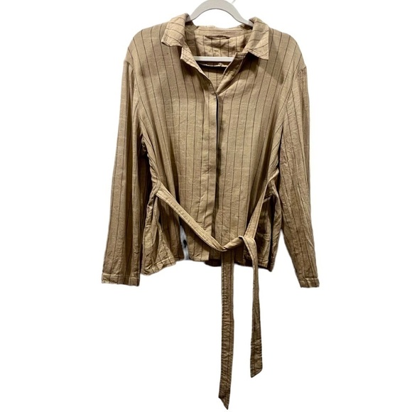 LATTELIER Linen Blend Blazer Jacket - Picture 3 of 10